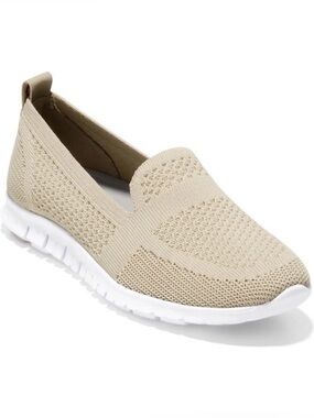 Cole Haan ZEROGRAND Stitchlite Slip-On Loafer Rye Knit - Size 8.5 - Like New